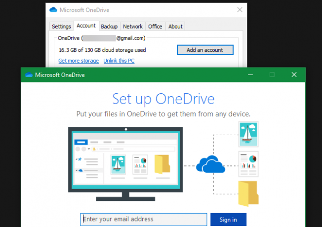 OneDrive NewAccount Windows hinzufügen