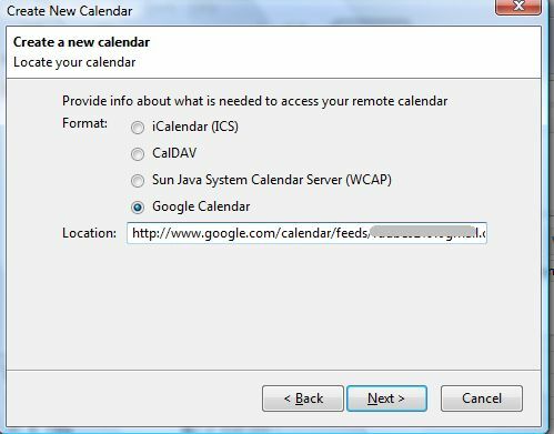 So richten Sie Mozilla Sunbird als Desktop-Client für Google Kalender ein sunbird6