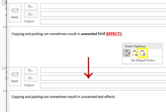 unerwünschte Texteffekte