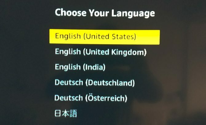 Einrichten von Fire TV Stock: So wählen Sie Ihre Sprache aus