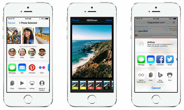 Was ist neu in iOS 8? Erweiterbarkeit