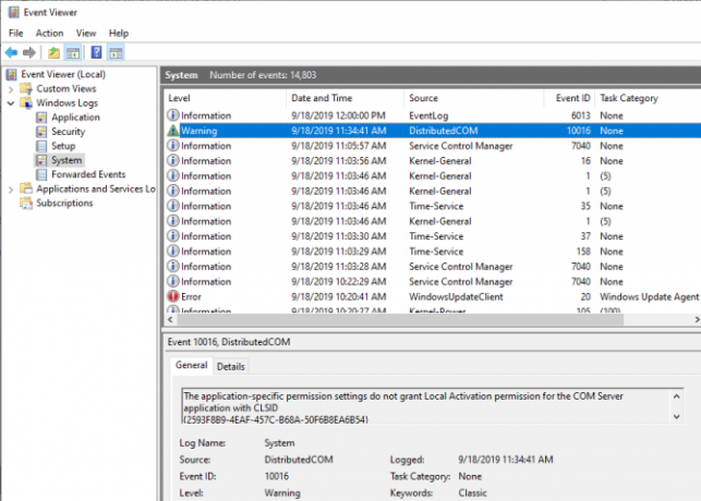 dcom error 10016 event viewer