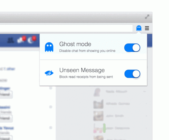 Geist für Chat Chrome Facebook