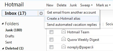 Führen Sie ganz einfach eine vollständige Überarbeitung Ihres Hotmail-Posteingangs durch und pflegen Sie ihn 14 Aliase