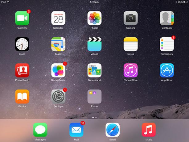 iPad Air 2 Review und Werbegeschenk Homescreen