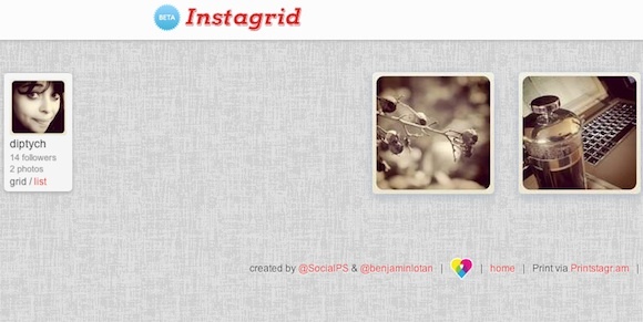 6+ Websites, die das Instagram Experience Instagrid verbessern