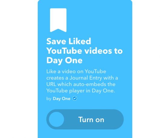 youtube ifttt mochte Videos bis zum ersten Tag