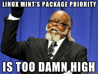 Linux-Mint-Paket-Priorität-zu-verdammt-hoch