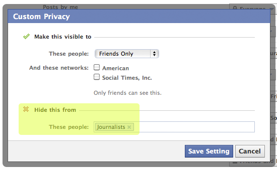 Facebook Datenschutz für Hashtags