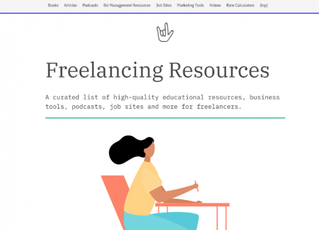 We Freelancing ist eine kuratierte Liste von Büchern, Podcasts, Artikeln, Apps und anderen Ressourcen für Freiberufler