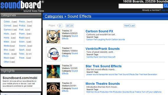 Top 5 Sites für kostenlose Soundeffekte Downloads Board