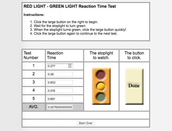 Online-Tests - Reaktionszeit