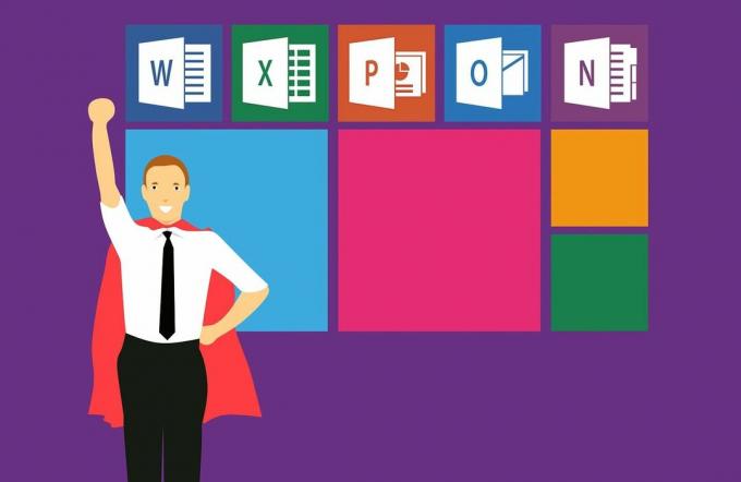 Microsoft Office-Anwendungen mit Guy in Cape