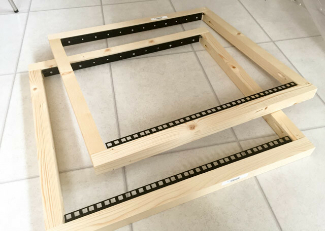 DIY Rack Case Konstruktion -5 - Vorder- und Hinterrahmen fertig