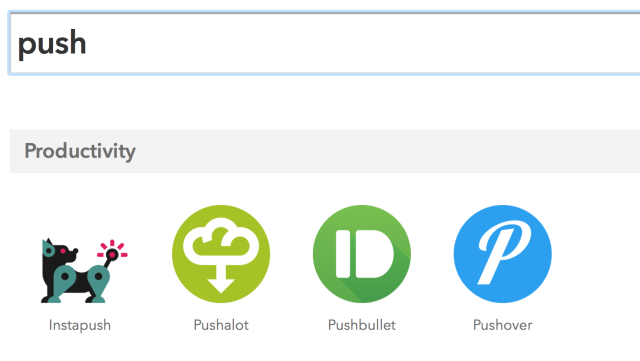 IFTTT-Push-Dienste