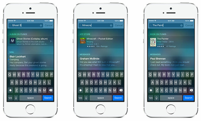 Was ist neu in iOS 8? Scheinwerfer