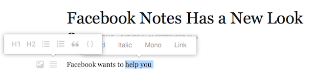 Facebook-Notizen-Rich-Text-Editor