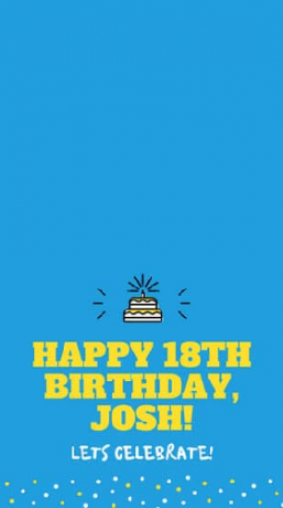 Geburtstag Geofilter