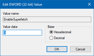 Bearbeiten Sie den DWORD 32-Bit-Wert