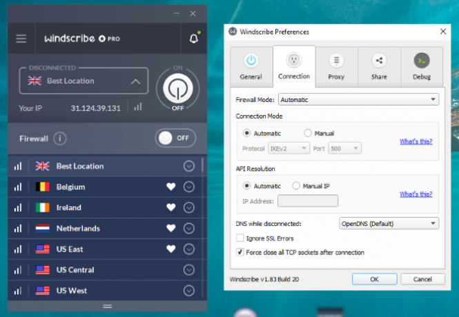 Windscribe VPN Review: Weggeblasen oder eine leichte Brise? vpnp Windscribe Windows Client