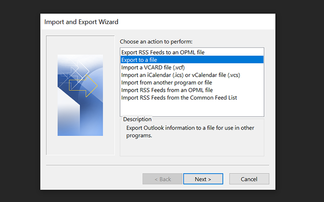 Exportieren Sie Outlook-E-Mails in eine Datei