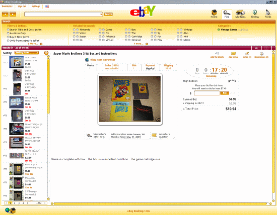 4 Bessere Alternativen zum eBay Smart Search Tool ebaydesktopitemview