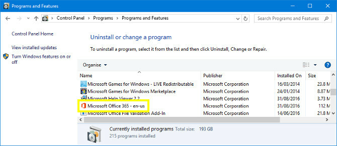 Programme und Funktionen unter Windows 10