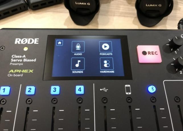 Rodecaster Pro-Optionsmenü