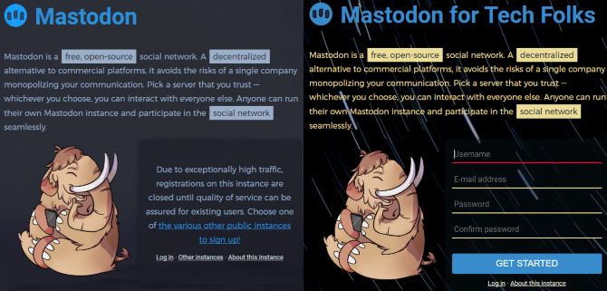 soziale Netzwerk Mastodon Anmeldung