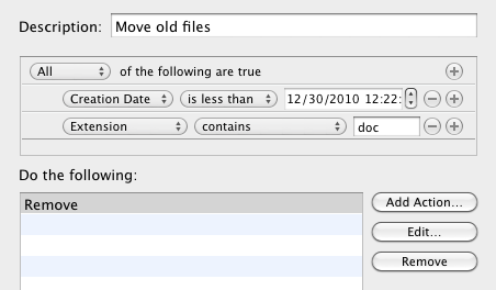 Verschieben, Kopieren, Öffnen und Entfernen von Dateien mit dem Dateisortierer [Mac] moveoldfiles