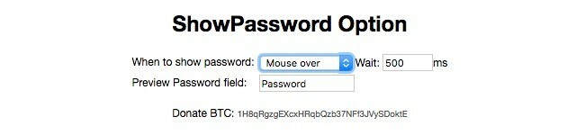 Chrome-Showpassword