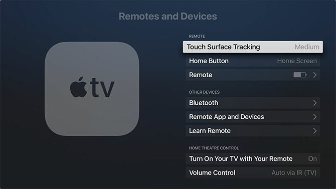 Apple TV Remote-Einstellungen