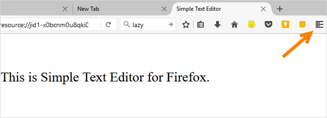 Firefox einfacher Texteditor