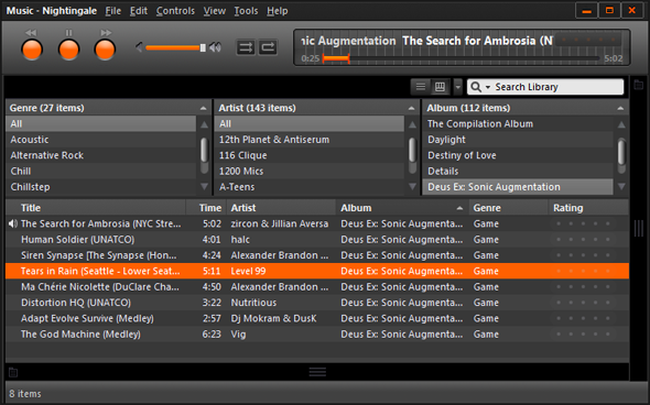 Songbird Music Player