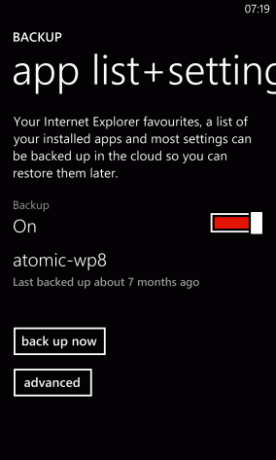 Backup Windows Phone