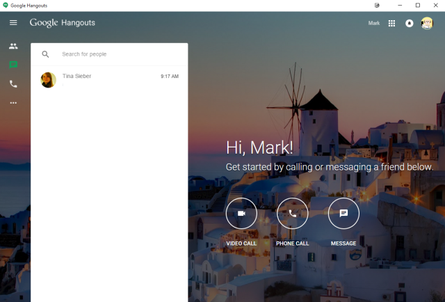 Google Hangouts Web App