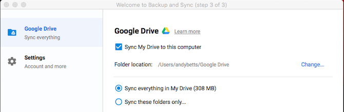 Google Drive-Ordner synchronisieren