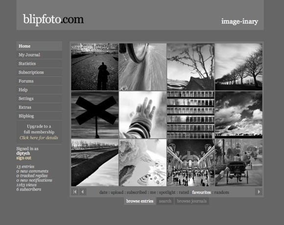 Top 4 Foto-Websites zum Teilen eines Fotos jeden Tag BlipBrowse