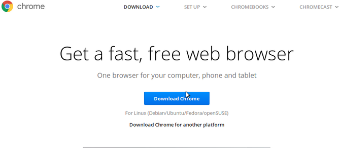 Installieren Sie Chrome Linux Download