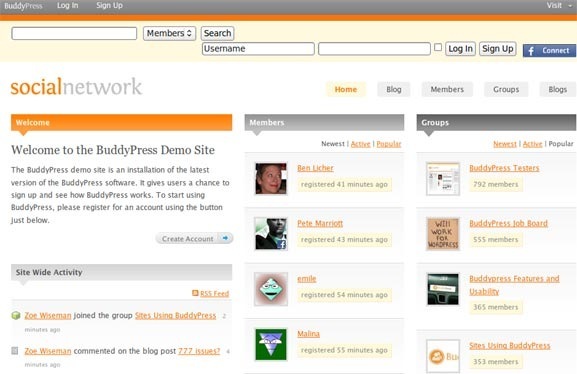 Buddypress-Screenshot