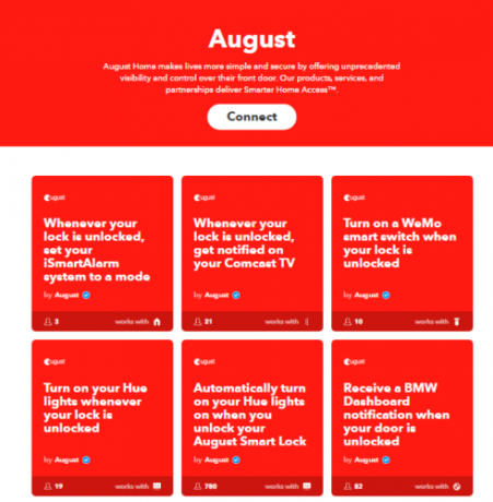 August ifttt Smart Lock