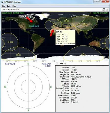 Satelliten-Software vorhersagen