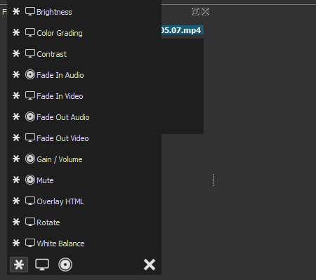 Linux-Shotcut-Effekte