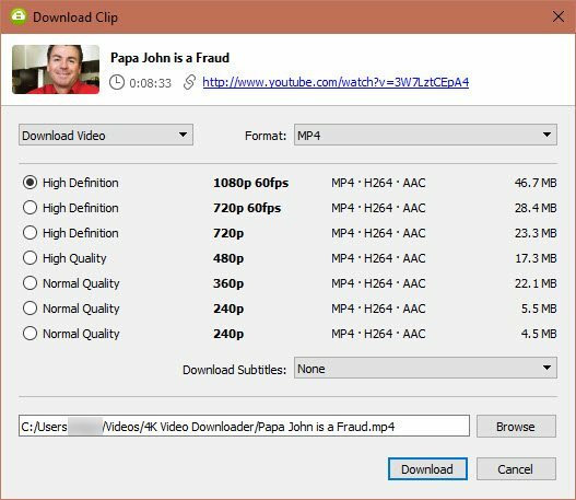 4K Video Downloader lädt YouTube-Wiedergabelisten, -Kanäle und mehr herunter 4K Video Downloader lädt Videos herunter