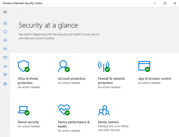 Windows Defender Screenshot