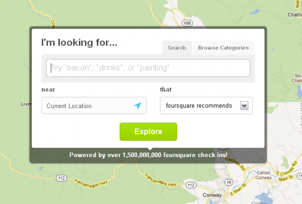 Foursquare startet browserbasierte Version der Recommendation Engine Explore [News] foursquareexplore e1326394743739