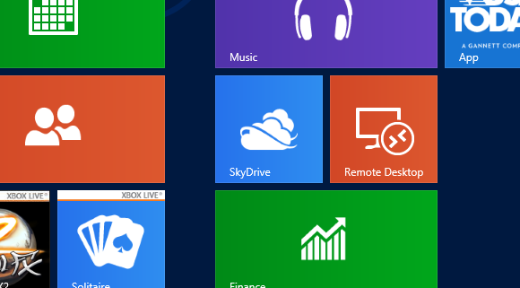 Die SkyDrive-Kachel sollte sich auf dem Windows 8-Startbildschirm befinden