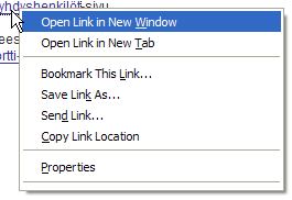 So entfernen Sie die Option "In neuem Fenster öffnen" in Firefox opennewwindow