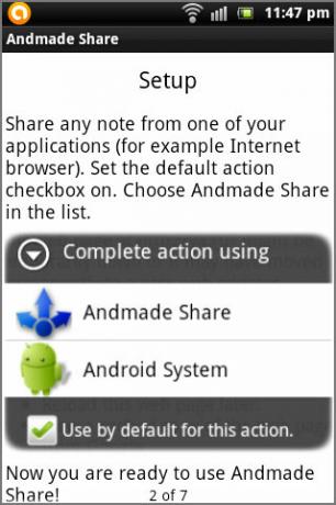 Andmade Share verbessert die Art und Weise, wie Sie teilen, und bietet Ihnen mehrere Freigabeoptionen [Android 2.1+] Andmade01