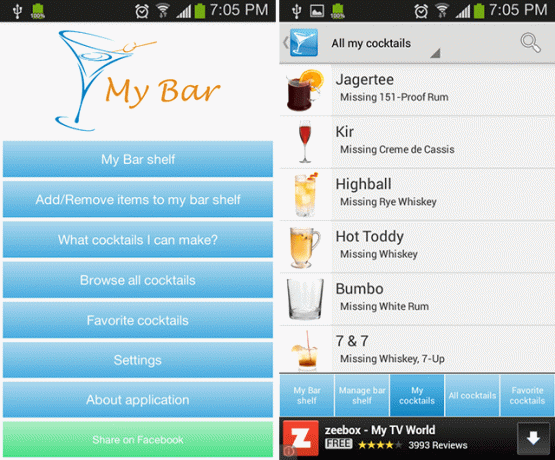 Android-Rezepte-Mybar